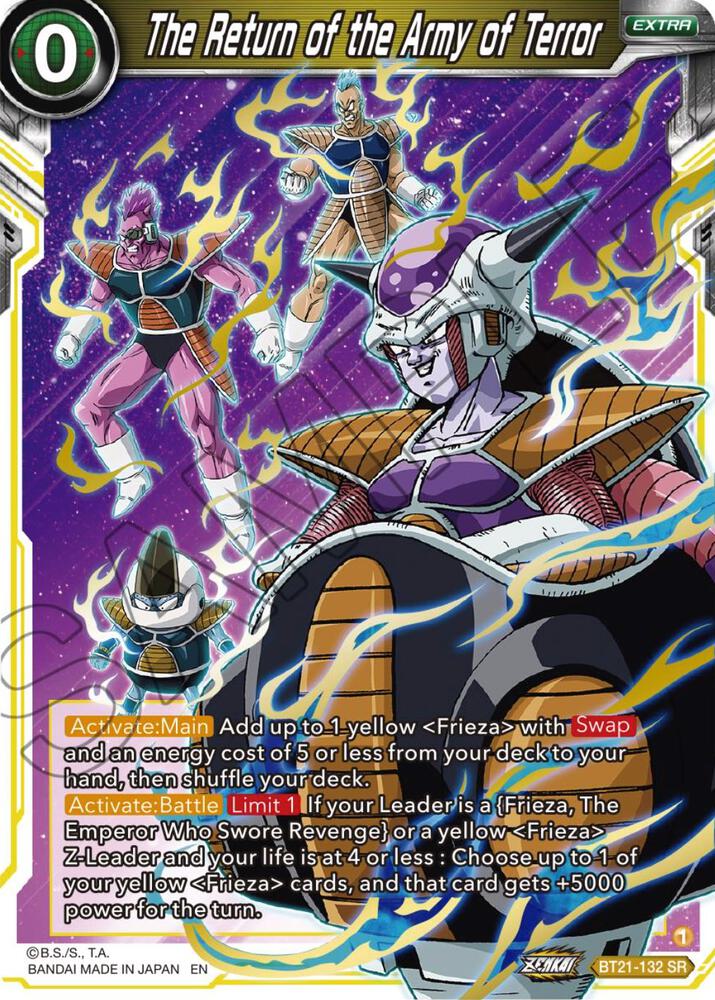 The Return of the Army of Terror BT21-132 card from Wild Resurgence