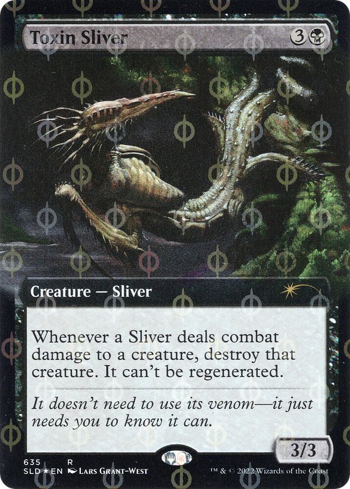 Toxin Sliver (Extended Art) (Step-and-Compleat Foil) 635 card from Secret Lair Drop Series