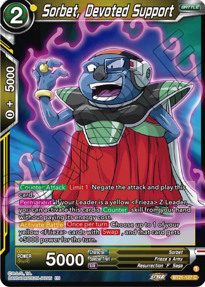 Sorbet, Devoted Support BT21-127 card from Wild Resurgence