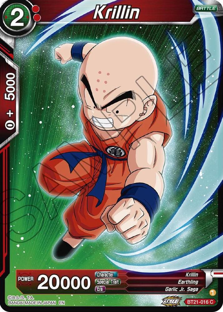 Krillin BT21-016 card from Wild Resurgence