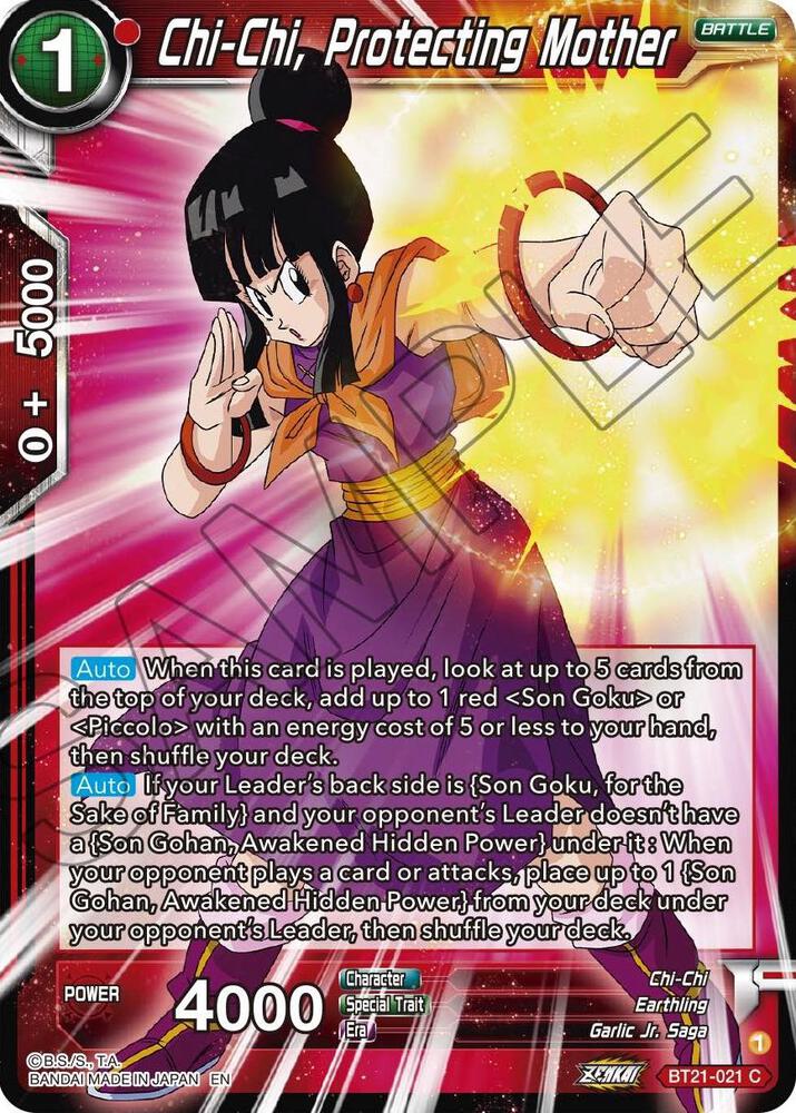 Chi-Chi, Protecting Mother BT21-021 card from Wild Resurgence