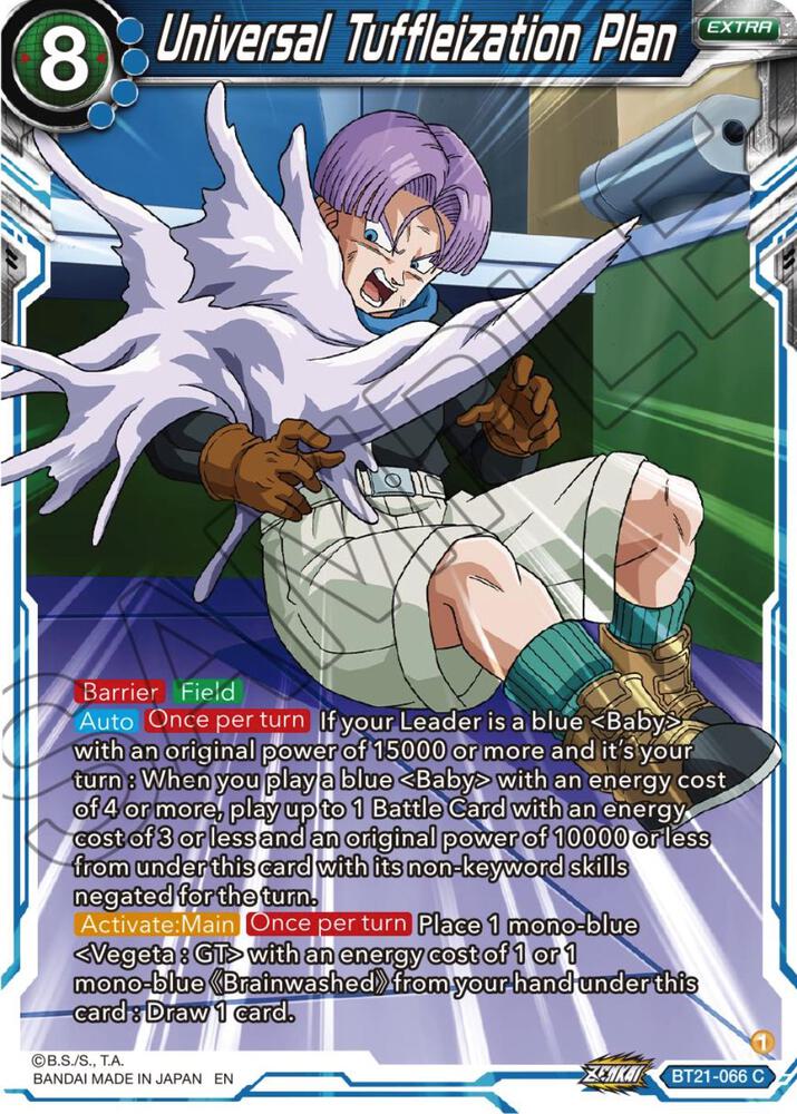 Universal Tuffleization Plan BT21-066 card from Wild Resurgence