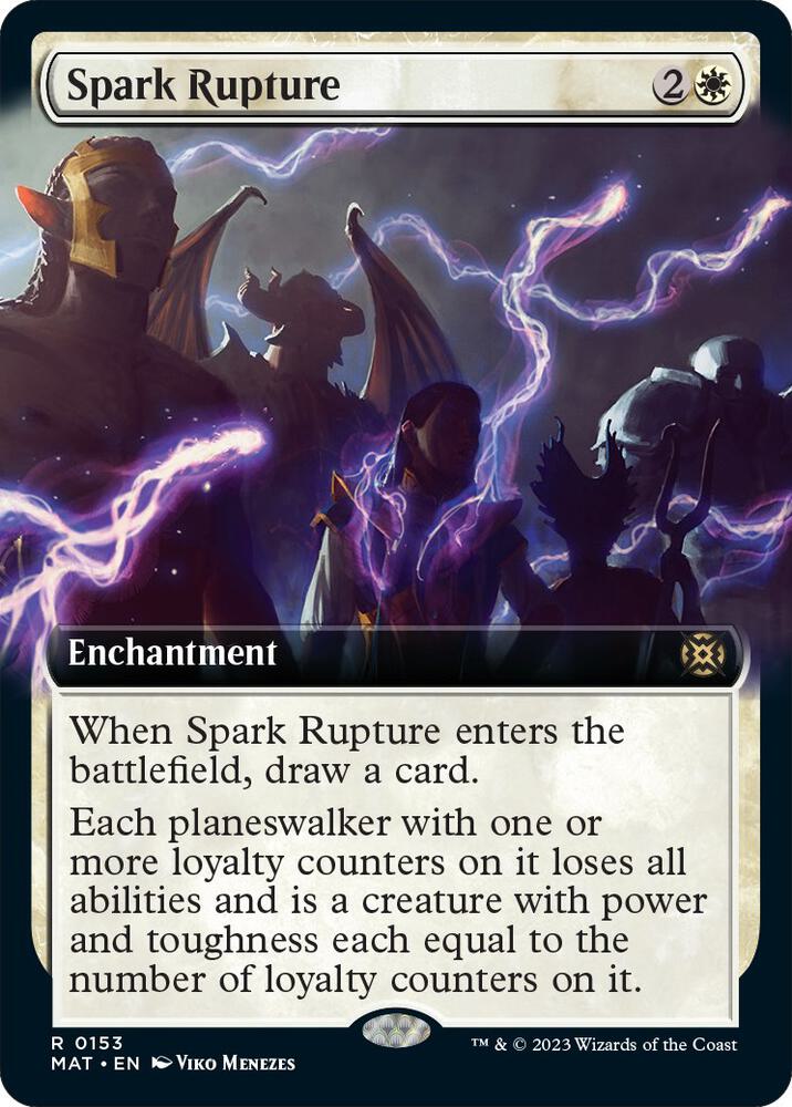 Spark Rupture (Extended Art) 153 card from March of the Machine: The Aftermath
