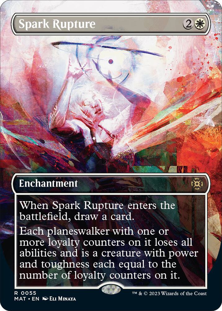Spark Rupture (Borderless) 55 card from March of the Machine: The Aftermath