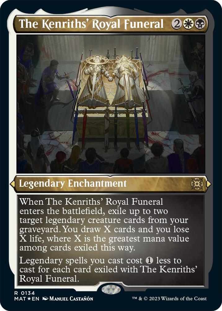 The Kenriths' Royal Funeral (Foil Etched) 134 card from March of the Machine: The Aftermath