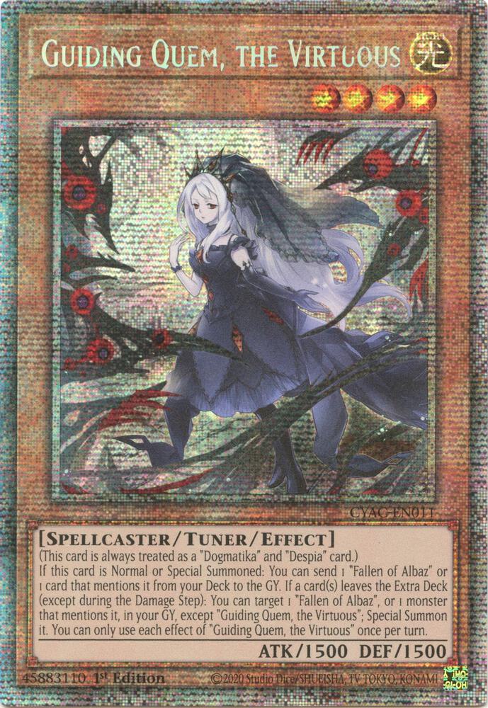 Guiding Quem, the Virtuous (Starlight Rare) CYAC-EN011 card from Cyberstorm Access