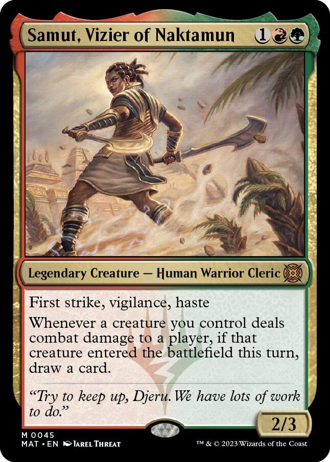 Samut, Vizier of Naktamun 45 card from March of the Machine: The Aftermath
