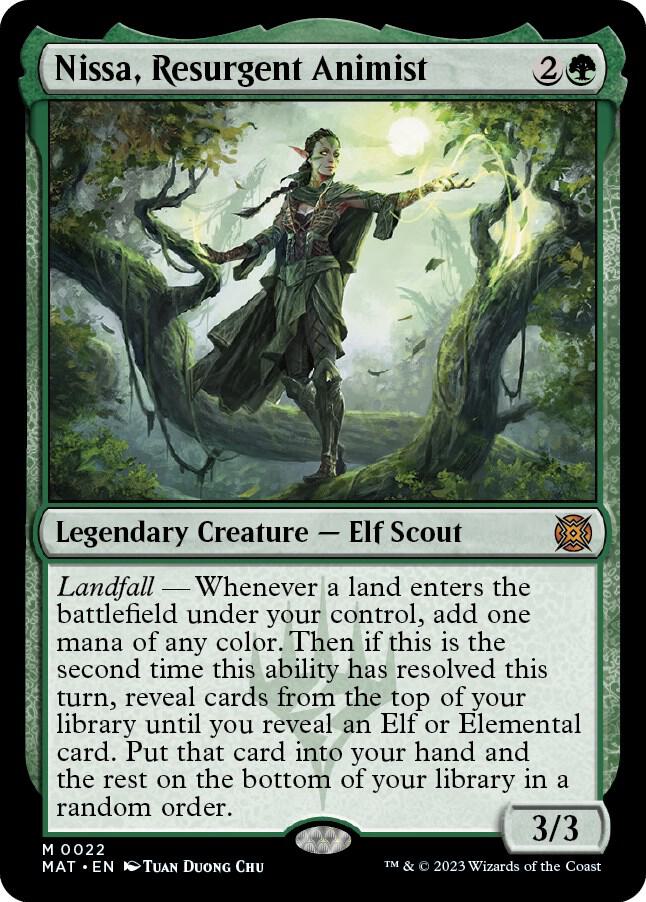 Nissa, Resurgent Animist 22 card from March of the Machine: The Aftermath