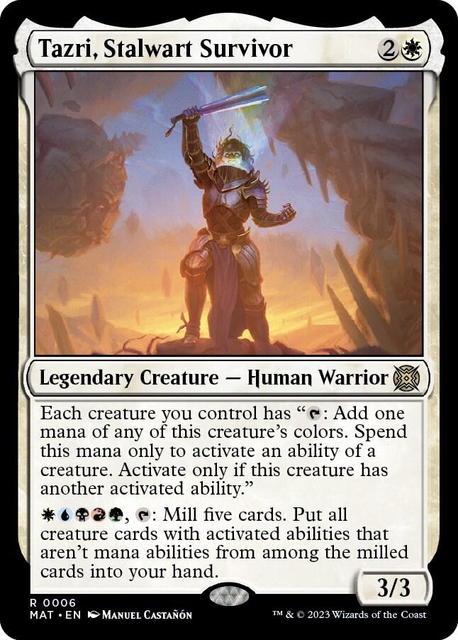 Tazri, Stalwart Survivor 6 card from March of the Machine: The Aftermath