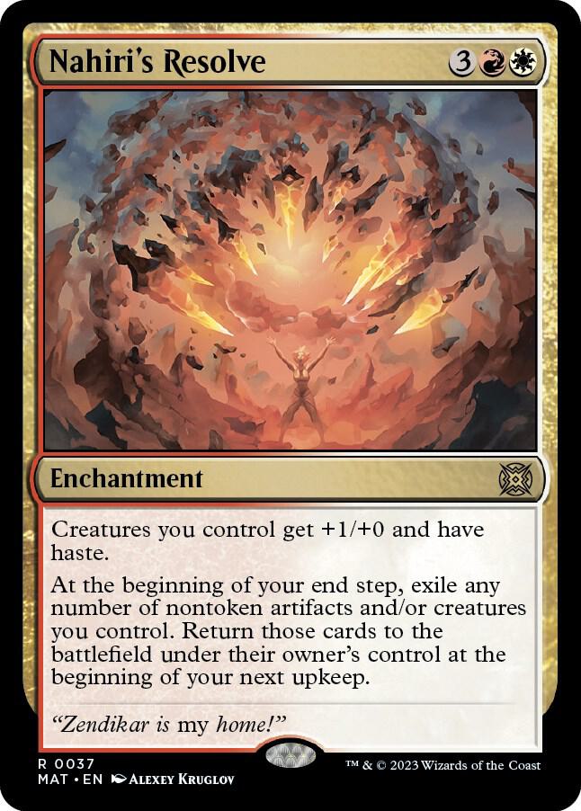 Nahiri's Resolve 37 card from March of the Machine: The Aftermath