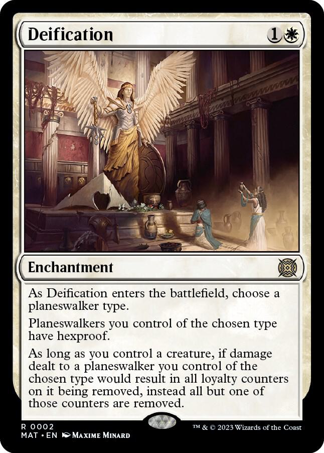 Deification 2 card from March of the Machine: The Aftermath