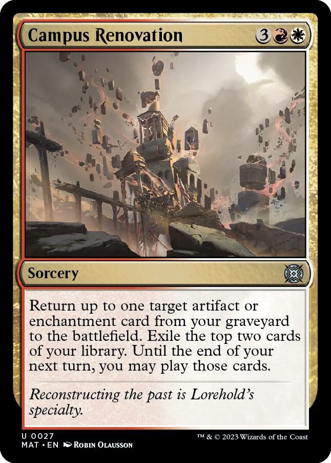 Campus Renovation 27 card from March of the Machine: The Aftermath
