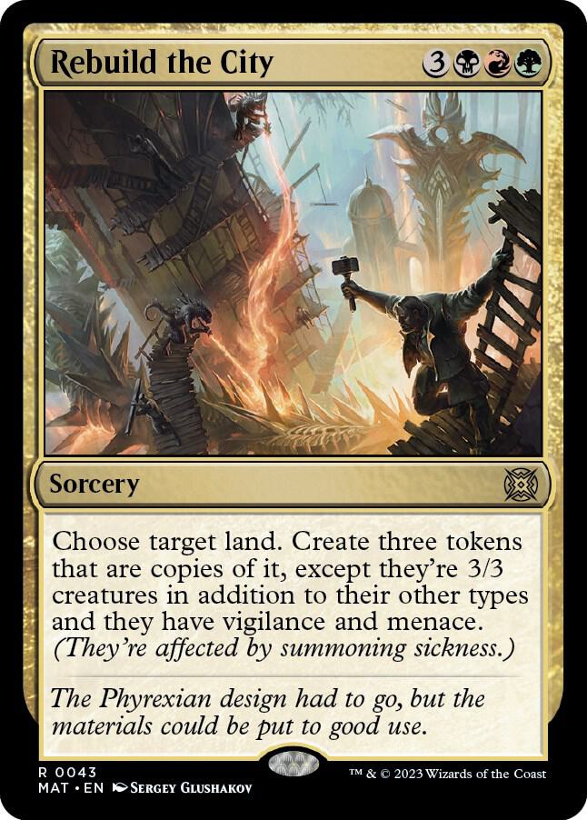 Rebuild the City 43 card from March of the Machine: The Aftermath