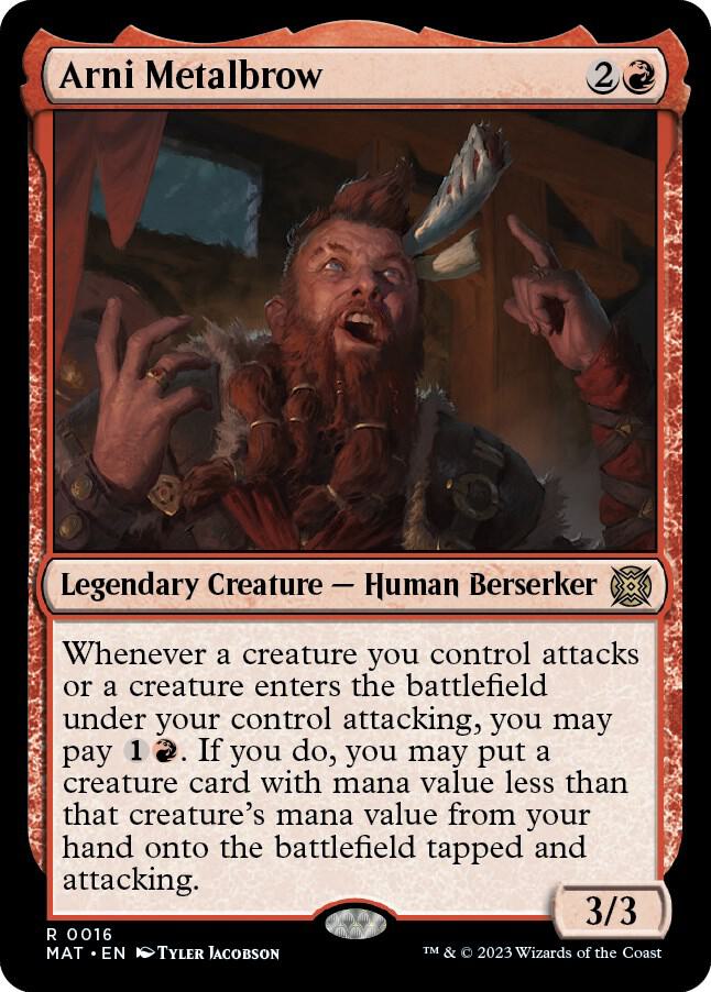 Arni Metalbrow 16 card from March of the Machine: The Aftermath