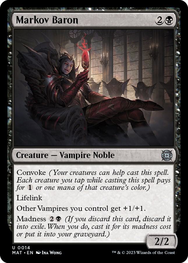 Markov Baron 14 card from March of the Machine: The Aftermath