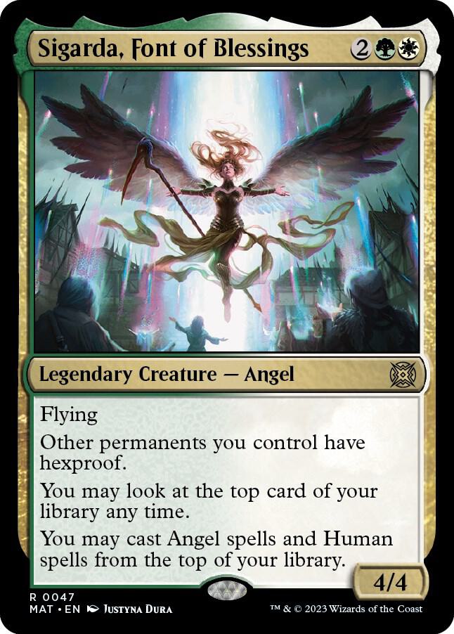Sigarda, Font of Blessings 47 card from March of the Machine: The Aftermath