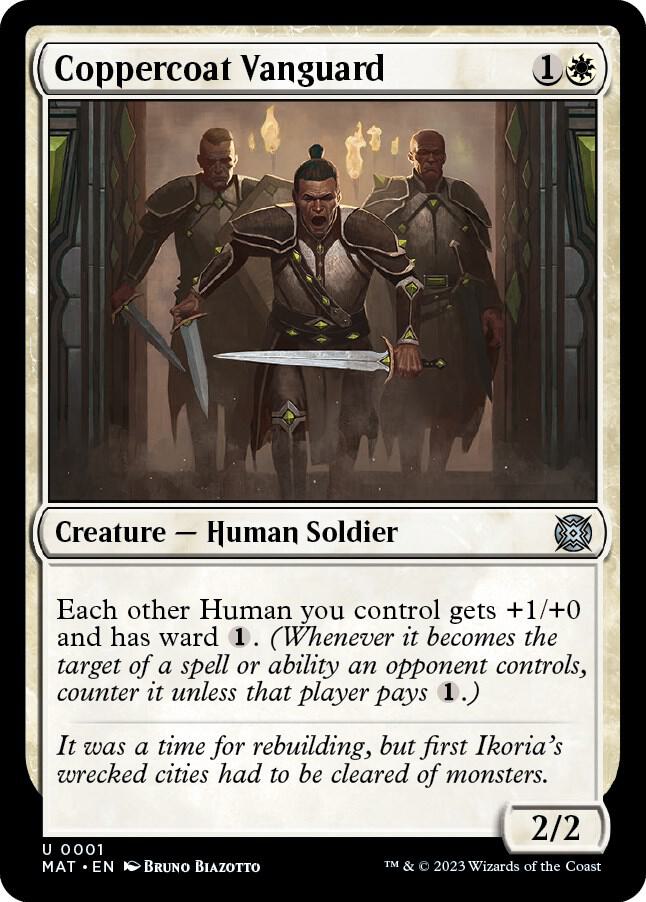 Coppercoat Vanguard 1 card from March of the Machine: The Aftermath