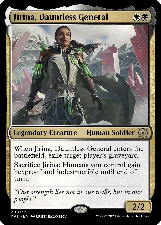 Jirina, Dauntless General 32 card from March of the Machine: The Aftermath