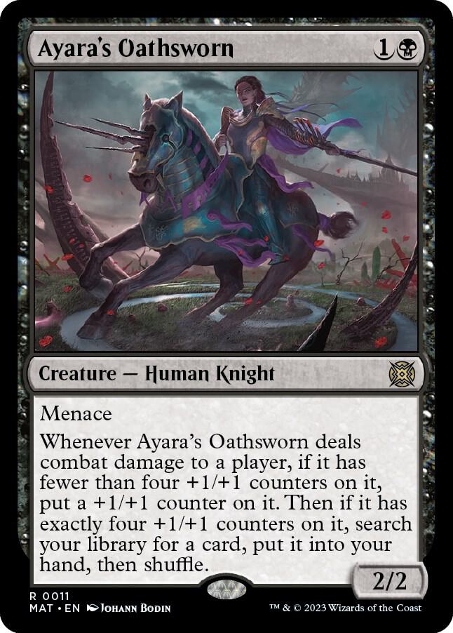 Ayara's Oathsworn 11 card from March of the Machine: The Aftermath