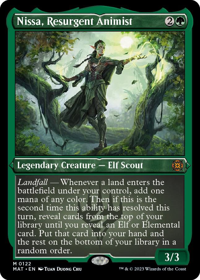Nissa, Resurgent Animist (Foil Etched) 122 card from March of the Machine: The Aftermath