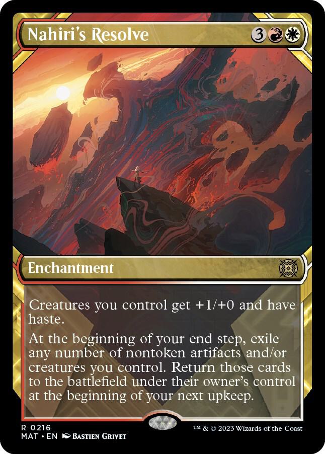 Nahiri's Resolve (Halo Foil) 216 card from March of the Machine: The Aftermath