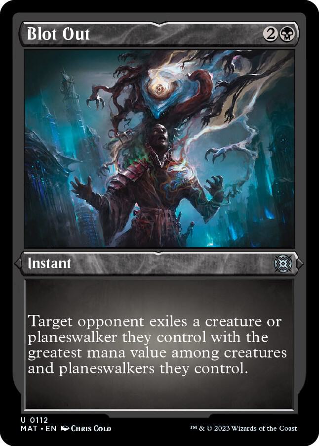 Blot Out (Foil Etched) 112 card from March of the Machine: The Aftermath