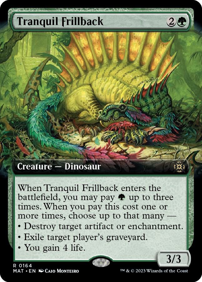 Tranquil Frillback (Extended Art) 164 card from March of the Machine: The Aftermath