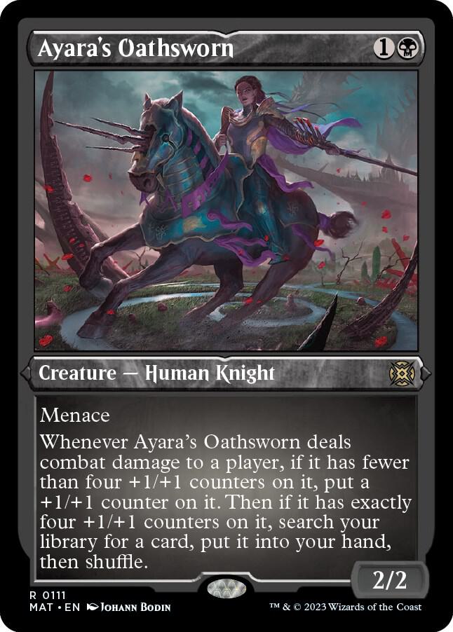 Ayara's Oathsworn (Foil Etched) 111 card from March of the Machine: The Aftermath
