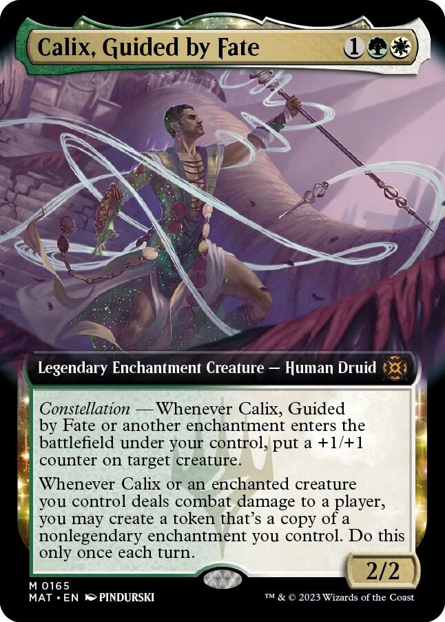Calix, Guided by Fate (Extended Art) 165 card from March of the Machine: The Aftermath