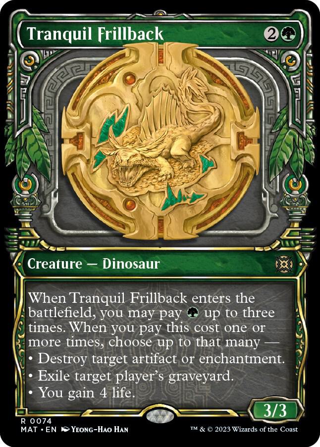 Tranquil Frillback (Showcase) 74 card from March of the Machine: The Aftermath