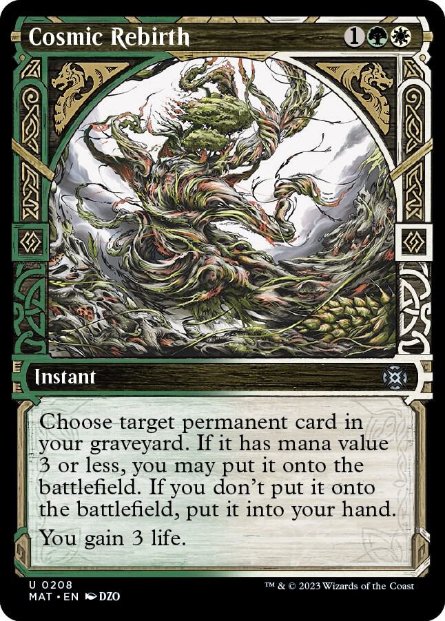 Cosmic Rebirth (Halo Foil) 208 card from March of the Machine: The Aftermath