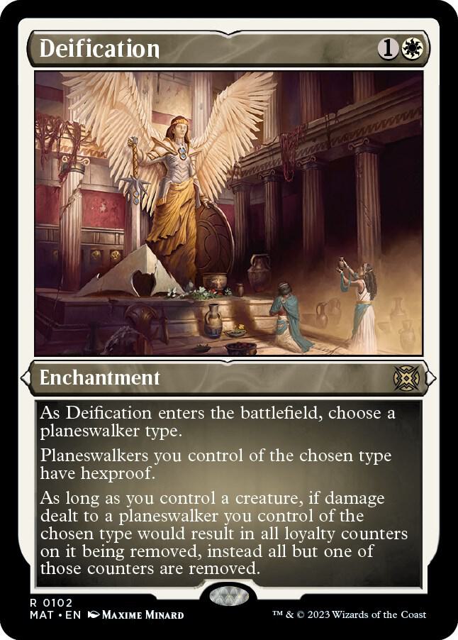 Deification (Foil Etched) 102 card from March of the Machine: The Aftermath