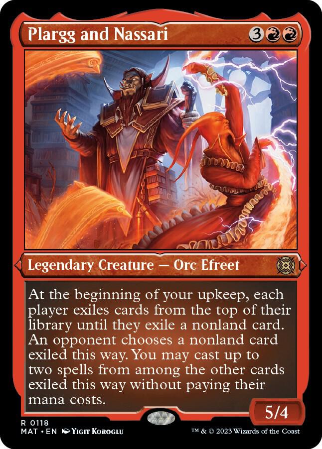Plargg and Nassari (Foil Etched) 118 card from March of the Machine: The Aftermath