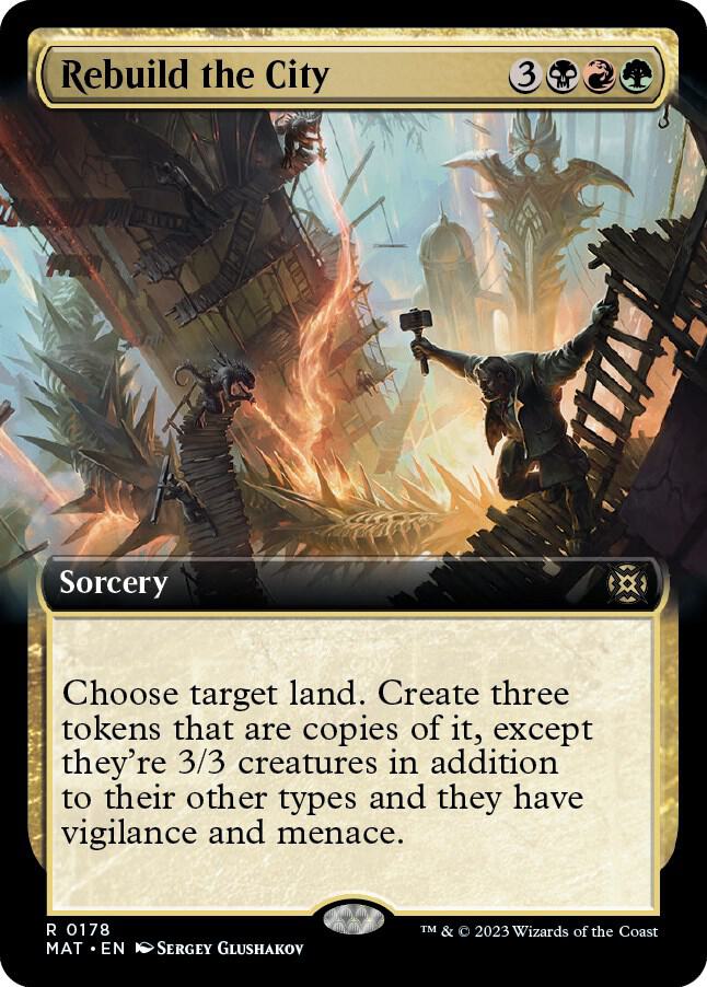 Rebuild the City (Extended Art) 178 card from March of the Machine: The Aftermath
