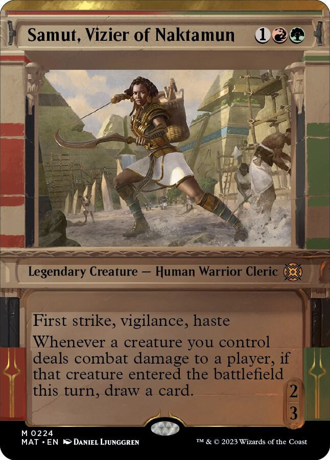 Samut, Vizier of Naktamun (Halo Foil) 224 card from March of the Machine: The Aftermath