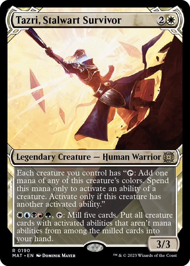 Tazri, Stalwart Survivor (Halo Foil) 190 card from March of the Machine: The Aftermath
