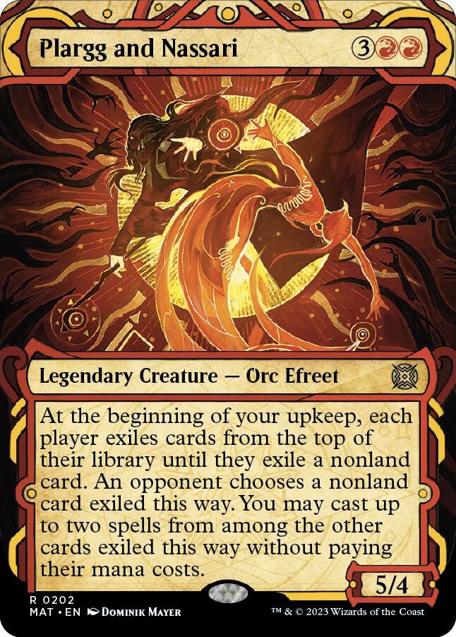 Plargg and Nassari (Halo Foil) 202 card from March of the Machine: The Aftermath