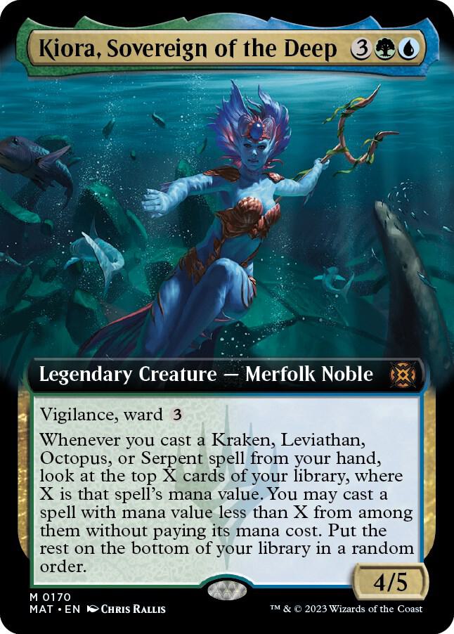 Kiora, Sovereign of the Deep (Extended Art) 170 card from March of the Machine: The Aftermath
