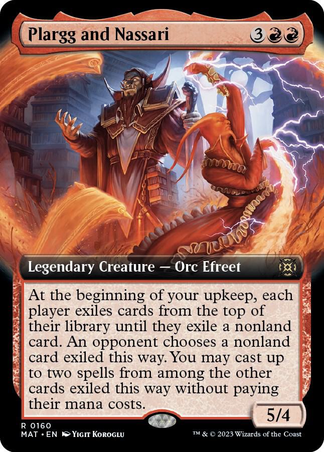 Plargg and Nassari (Extended Art) 160 card from March of the Machine: The Aftermath