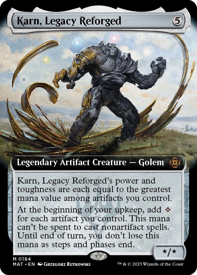 Karn, Legacy Reforged (Extended Art) 184 card from March of the Machine: The Aftermath