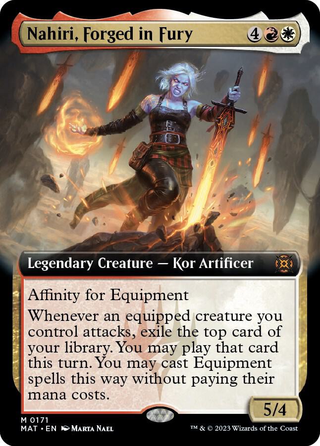 Nahiri, Forged in Fury (Extended Art) 171 card from March of the Machine: The Aftermath