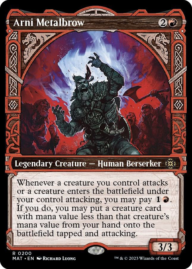 Arni Metalbrow (Halo Foil) 200 card from March of the Machine: The Aftermath
