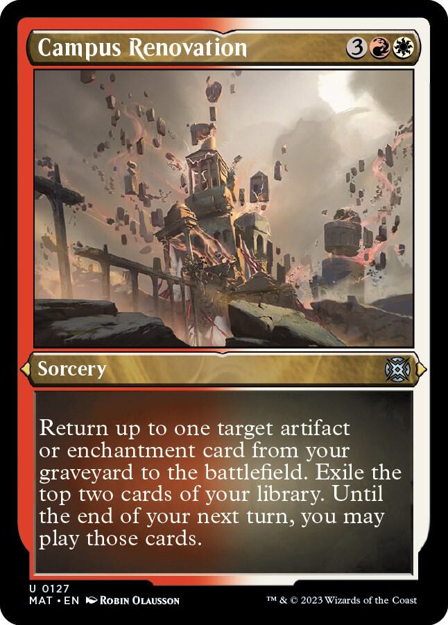 Campus Renovation (Foil Etched) 127 card from March of the Machine: The Aftermath