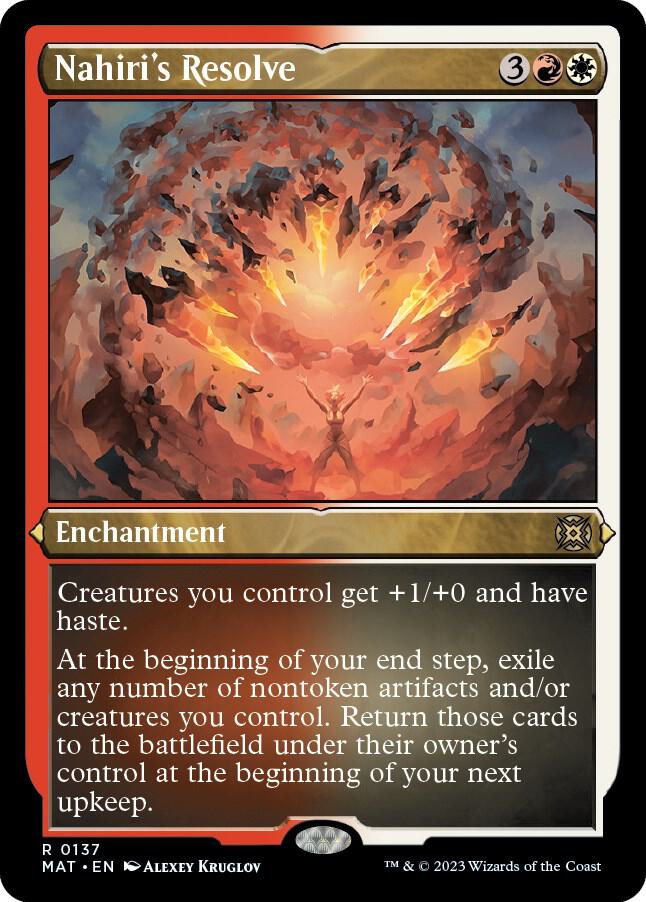 Nahiri's Resolve (Foil Etched) 137 card from March of the Machine: The Aftermath