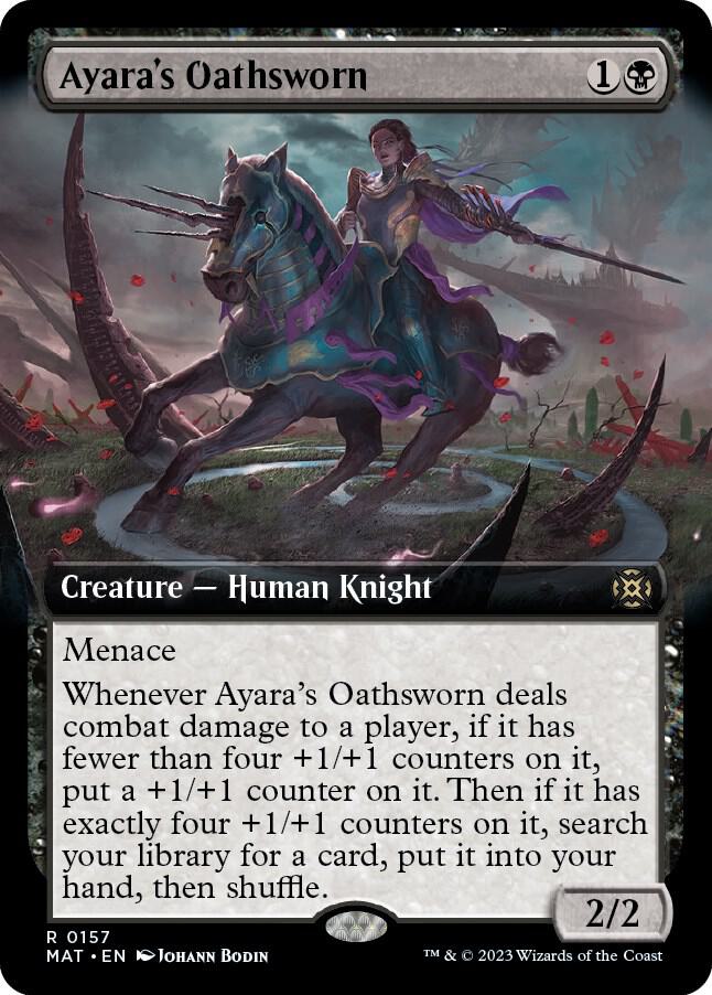 Ayara's Oathsworn (Extended Art) 157 card from March of the Machine: The Aftermath