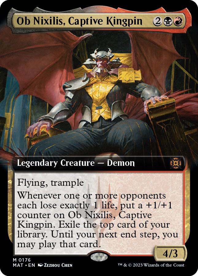 Ob Nixilis, Captive Kingpin (Extended Art) 176 card from March of the Machine: The Aftermath