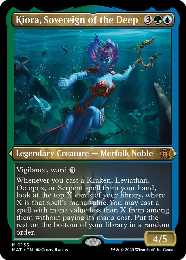 Kiora, Sovereign of the Deep (Foil Etched) 135 card from March of the Machine: The Aftermath