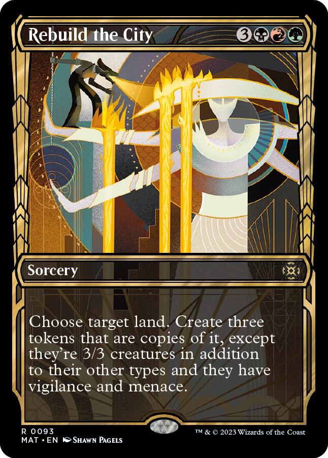 Rebuild the City (Showcase) 93 card from March of the Machine: The Aftermath