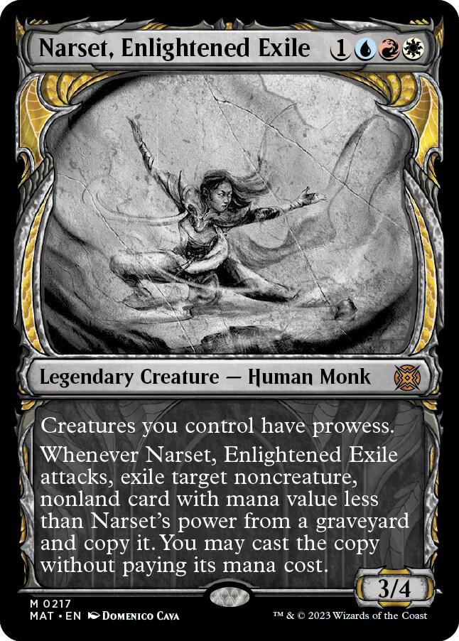 Narset, Enlightened Exile (Halo Foil) 217 card from March of the Machine: The Aftermath