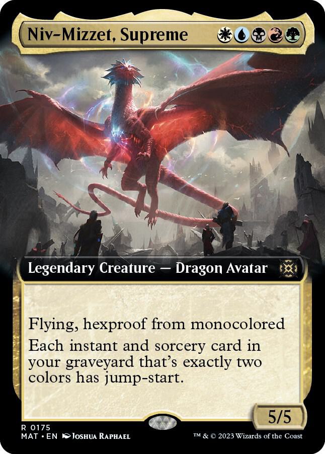 Niv-Mizzet, Supreme (Extended Art) 175 card from March of the Machine: The Aftermath